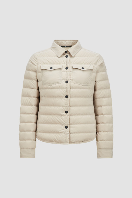 LIGHT BEIGE ROZES DOWN SHACKET