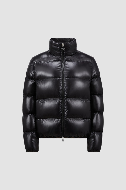 BLACK ABBADIA SHORT DOWN JACKET