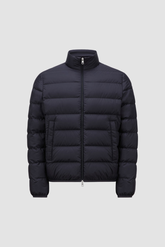 DARK BLUE BAUDINET SHORT DOWN JACKET