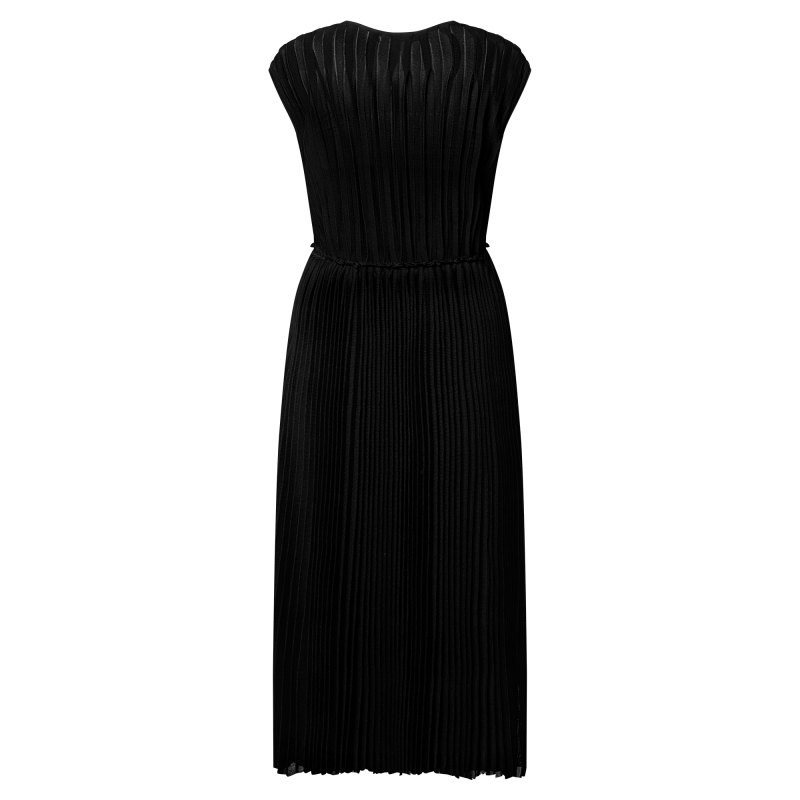 Pleated Silk Dress