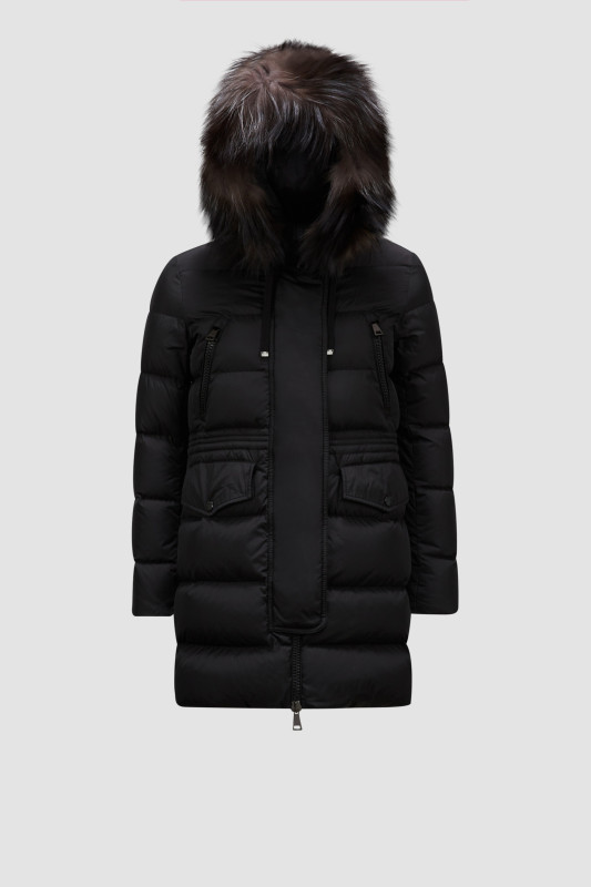 BLACK APHROTI LONG DOWN JACKET