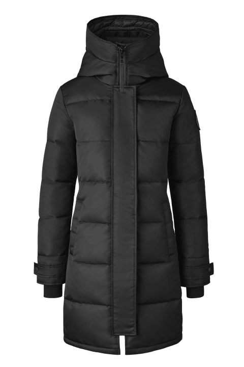 Black Shelburne Parka Performance Satin