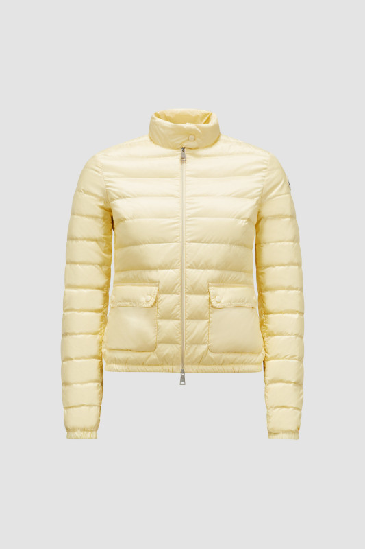 LIGHT YELLOW LANS SHORT DOWN JACKET