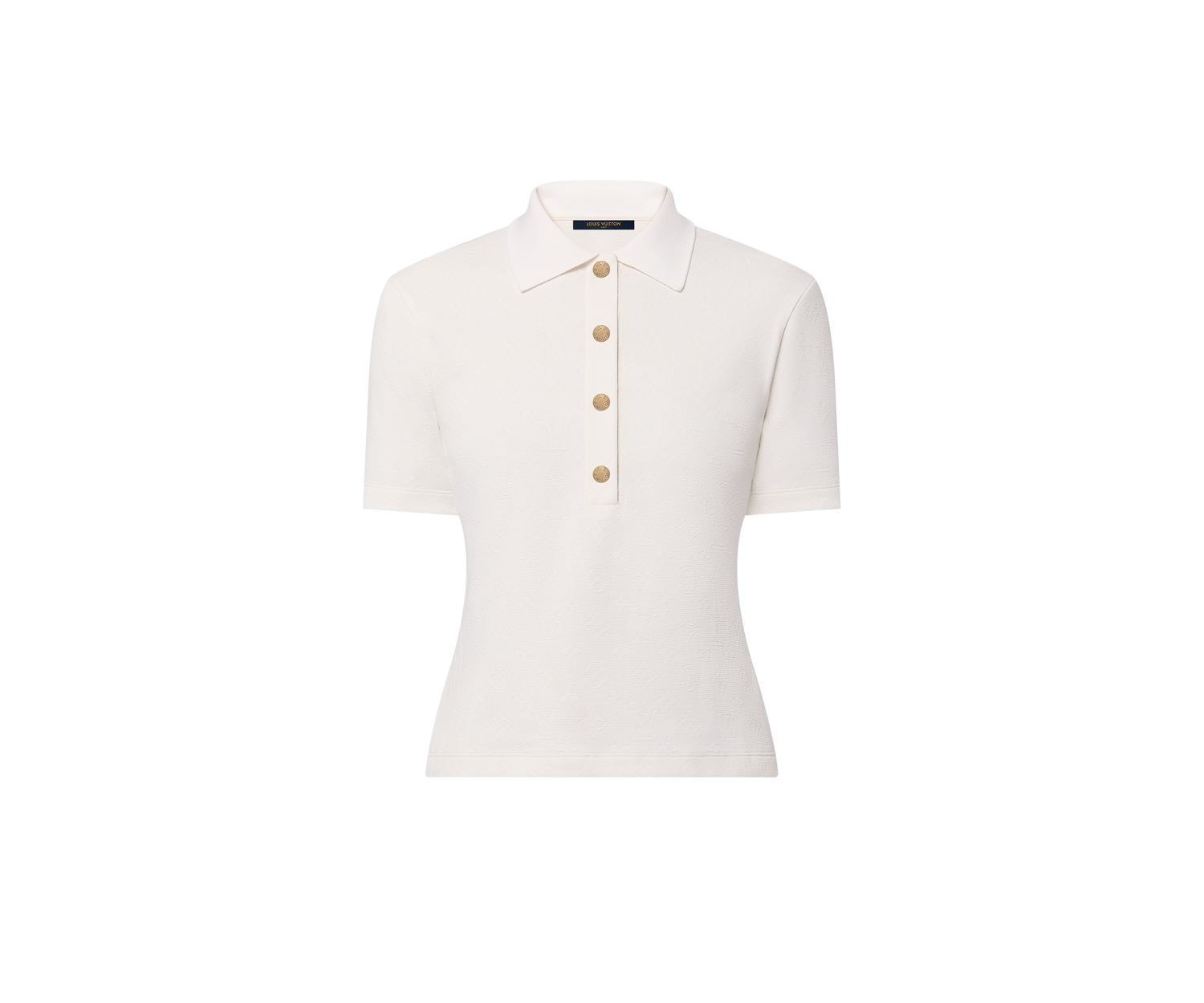 Monogram Piqué Polo Top