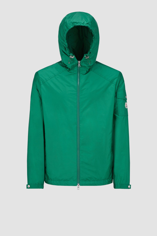 EMERALD GREEN ETIACHE RAIN JACKET