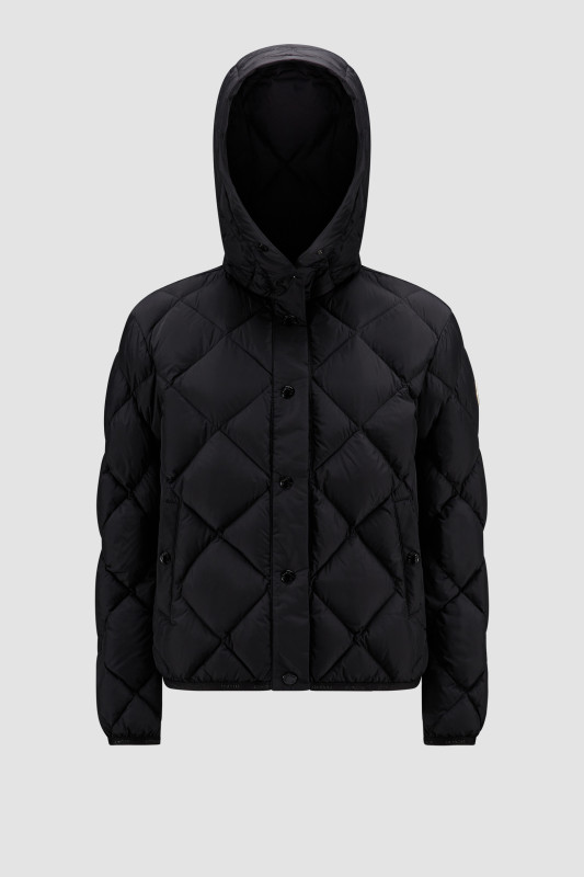 BLACK ARVOUIN SHORT DOWN JACKET