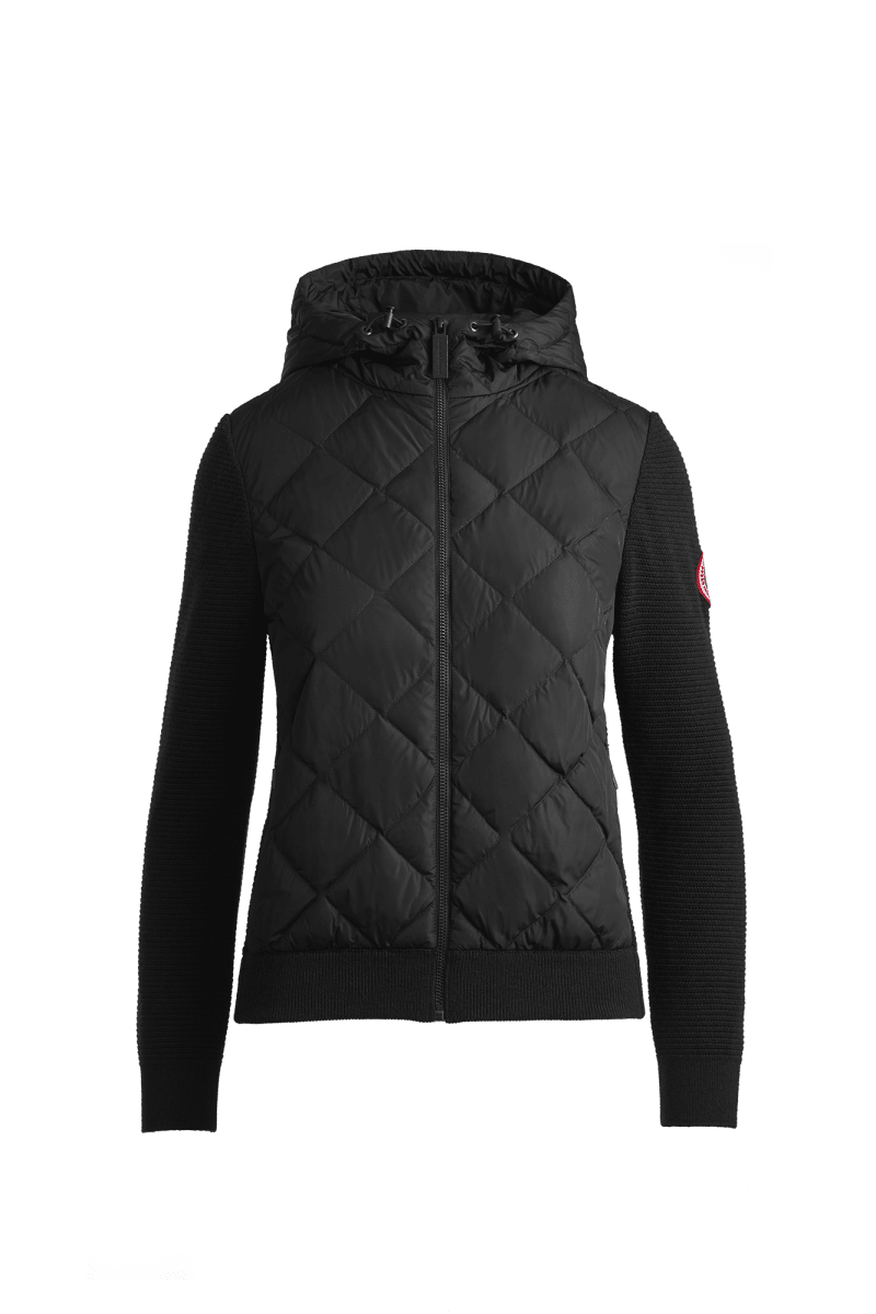 Black HyBridge® Quilted Knit Hoody