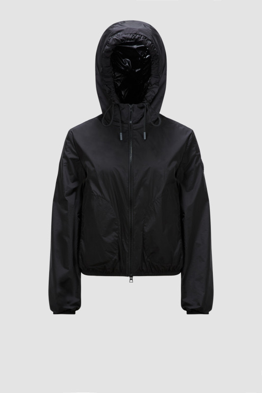 BLACK CASSIE HOODED JACKET