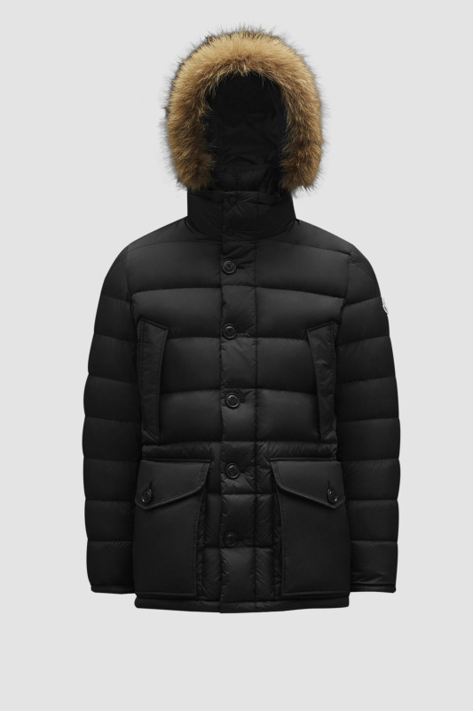 BLACK CLUNY LONG DOWN JACKET