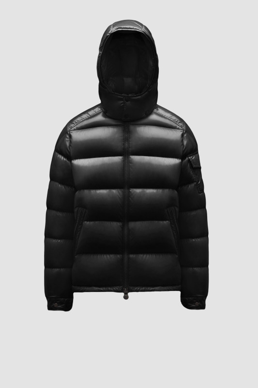 BLACK MONCLER MAYA SHORT DOWN JACKET