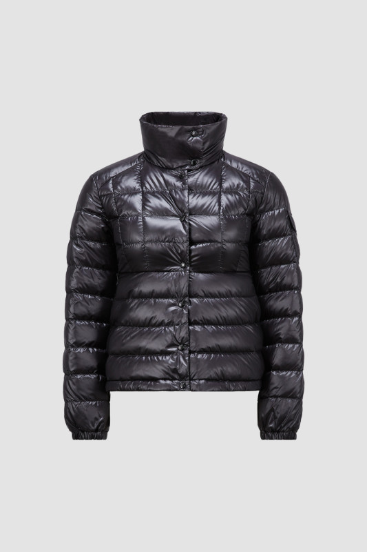 BLACK AMINIA SHORT DOWN JACKET