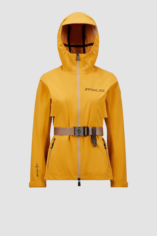 YELLOW FEX HOODED SHELL JACKET