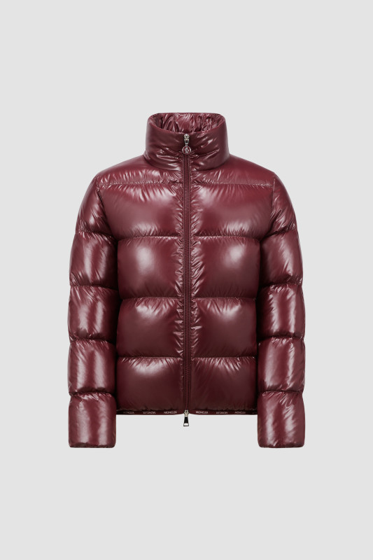 BURGUNDY ABBADIA SHORT DOWN JACKET