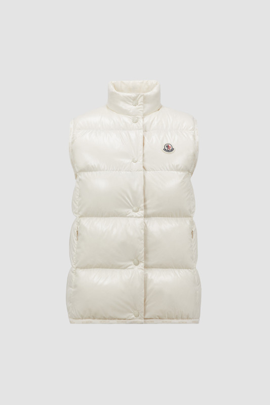 WHITE BADIA DOWN VEST