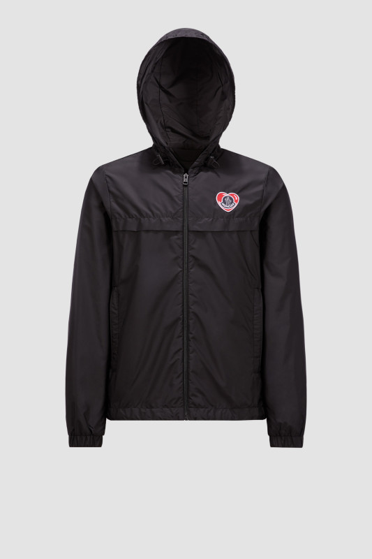 BLACK DIANI HOODED RAIN JACKET