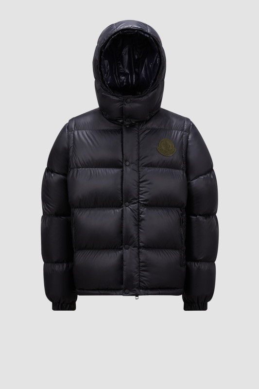 DARK BLUE CYCLONE 2-IN-1 DOWN JACKET