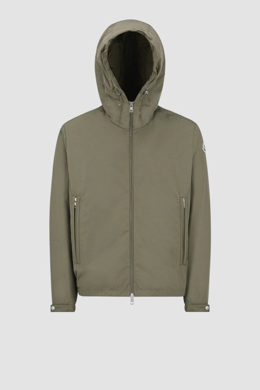 OLIVE GREEN TRAVERSIER HOODED JACKET