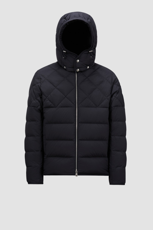 NAVY BLUE CECAUD SHORT DOWN JACKET