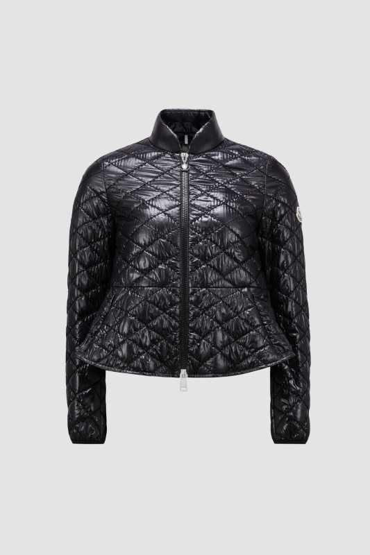 BLACK BARIVE SHORT PADDED JACKET