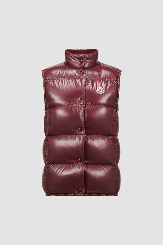 BURGUNDY BADIA DOWN VEST