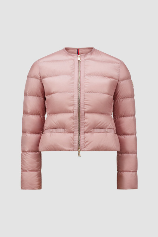 LIGHT PINK LAURINE SHORT DOWN JACKET