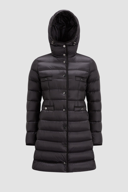 BLACK HIRMA LONG DOWN JACKET