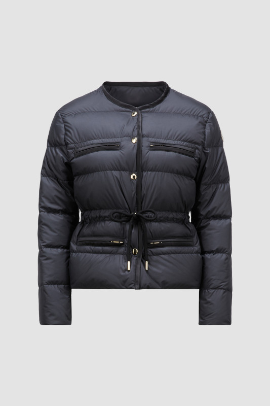 BLACK ECHIONE SHORT DOWN JACKET