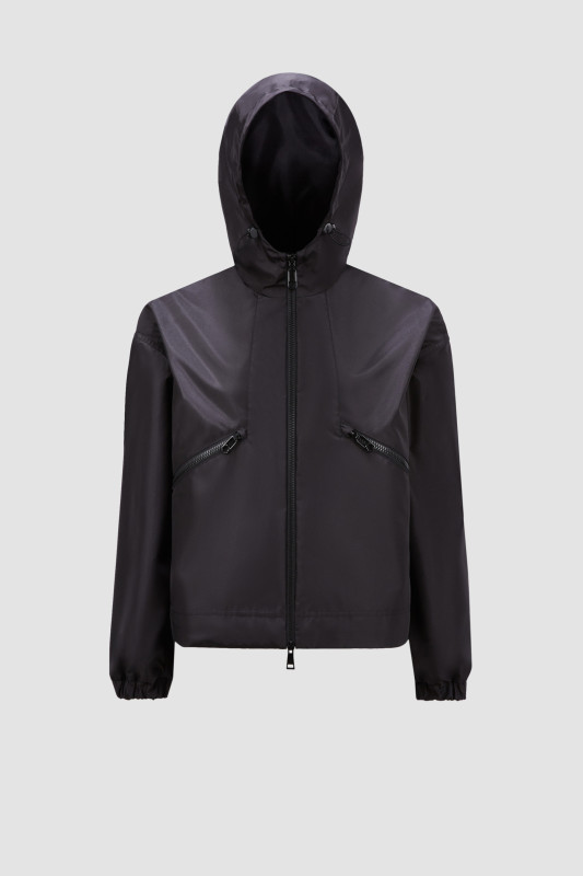 BLACK MARMACE HOODED JACKET