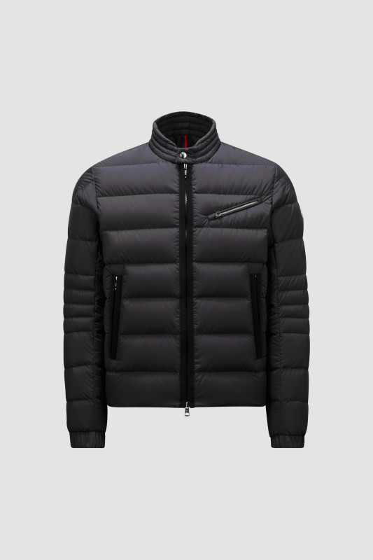 BLACK SOUILLET SHORT DOWN JACKET