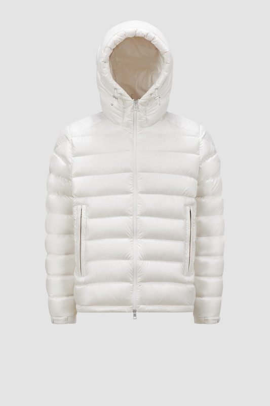 WHITE BESINES SHORT DOWN JACKET