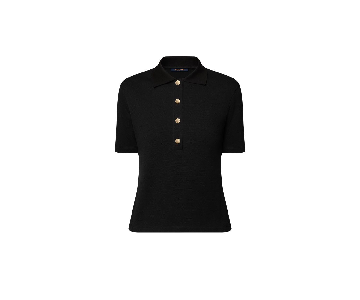 Monogram Piqué Polo Top