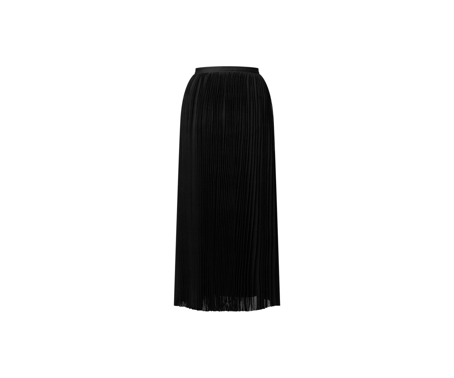 Pleated Silk Skirt