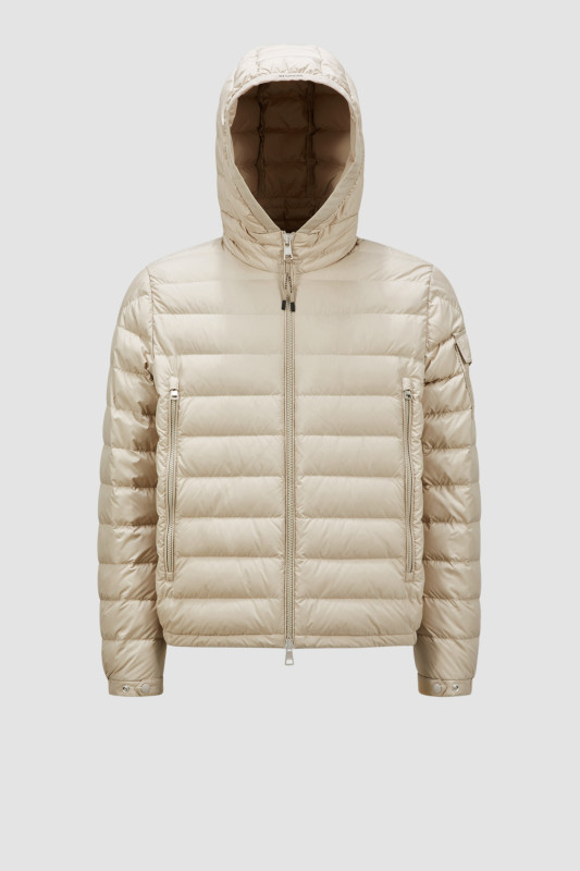 BEIGE GALION SHORT DOWN JACKET