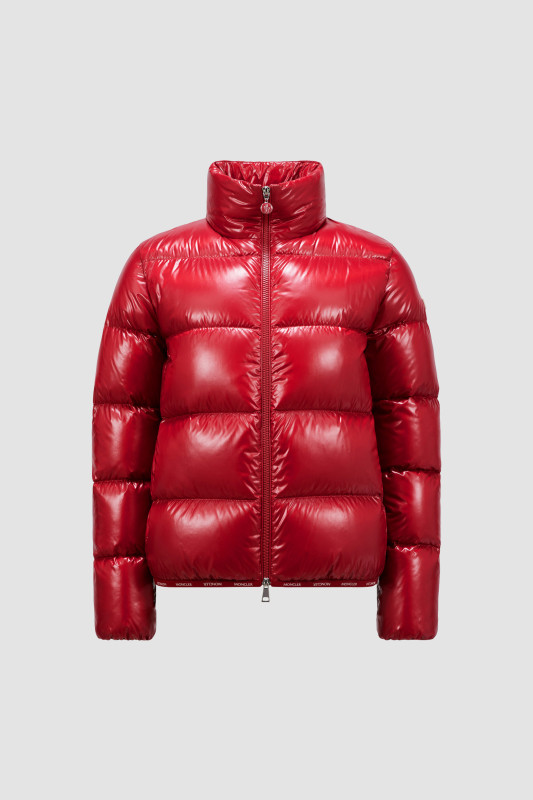 SCARLET RED ABBADIA SHORT DOWN JACKET