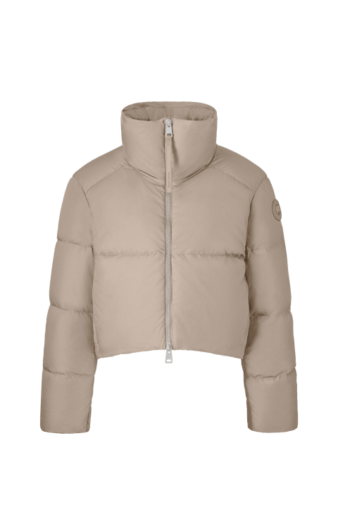 Desert Sand Garnet Cropped Puffer