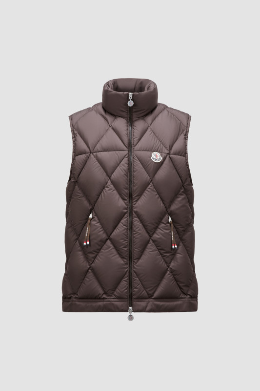 DARK BROWN AROULA DOWN VEST