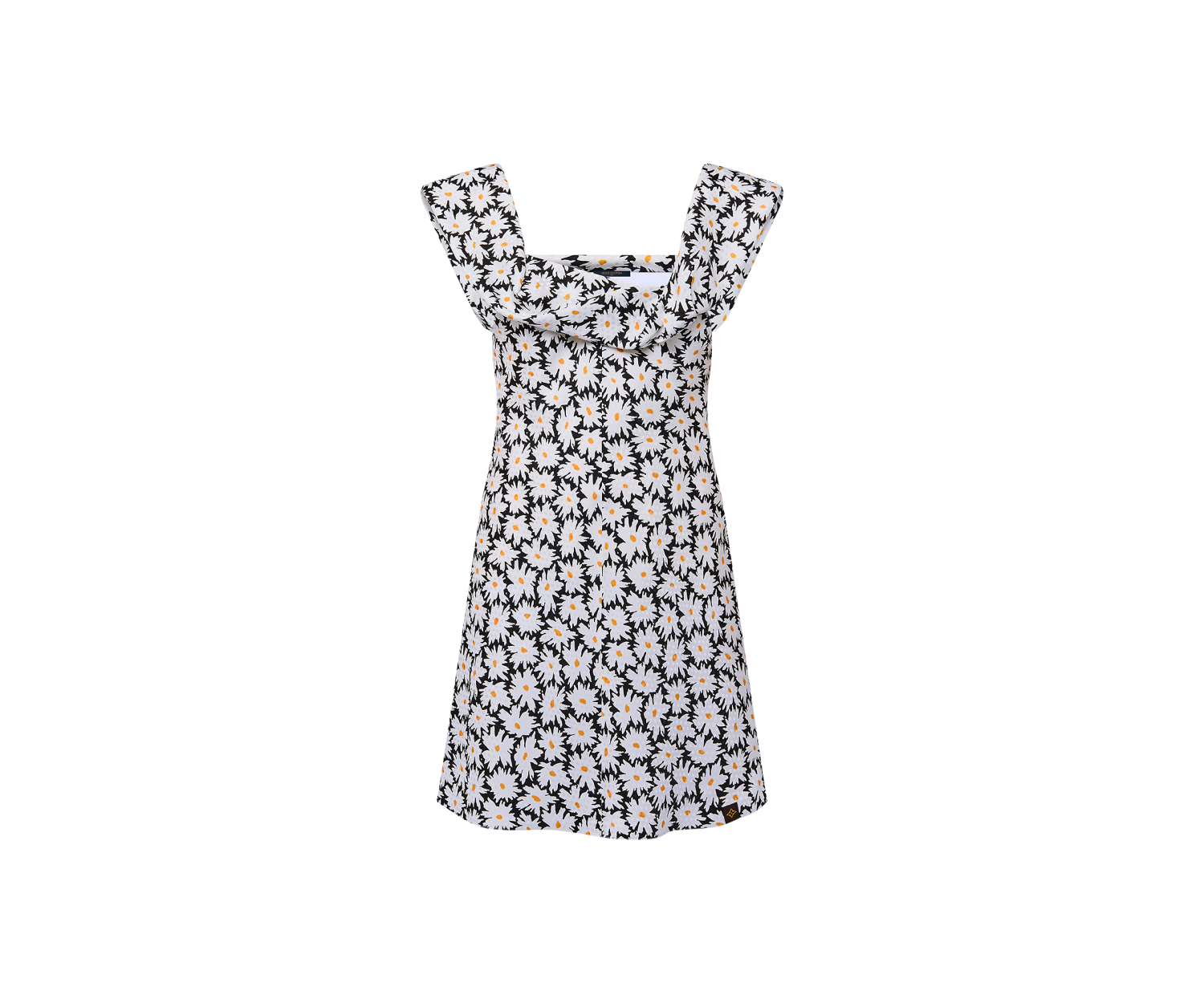 Daisy Print Twist Insert Dress