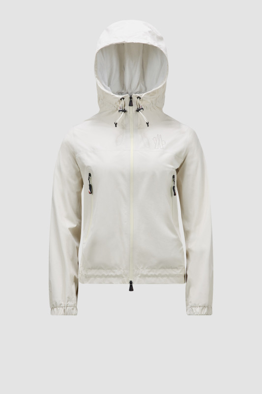 WHITE FANES HOODED JACKET