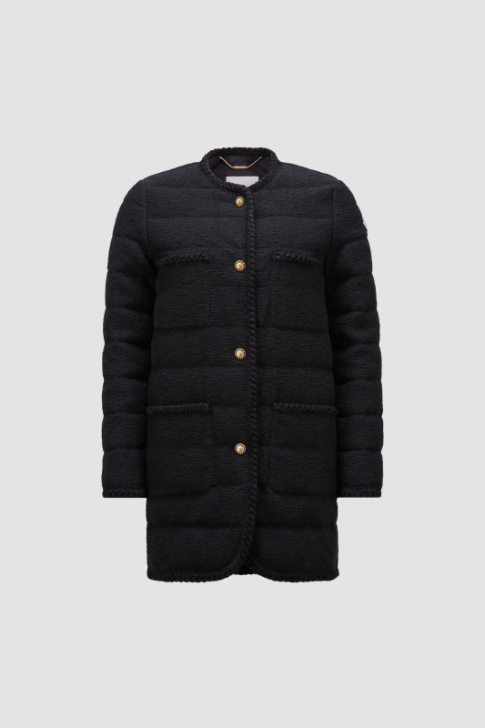 BLACK EPAFO LONG DOWN JACKET