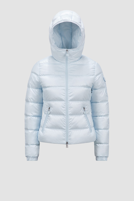 LIGHT BLUE GLES SHORT DOWN JACKET