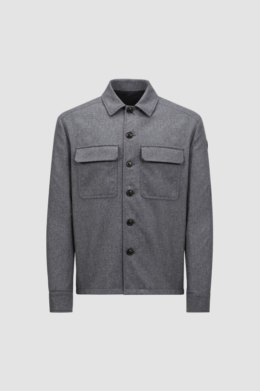 DARK GREY CASHMERE BLEND SHIRT