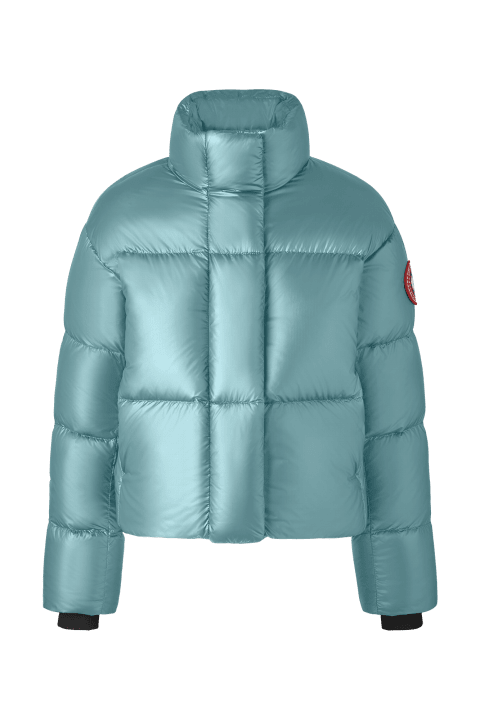 Bolevard Blue Cypress Cropped Puffer