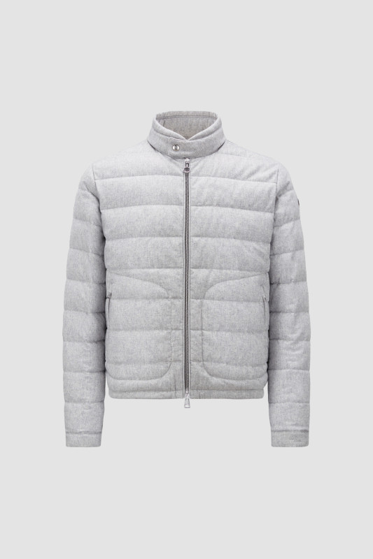 LIGHT GREY ACORUS SHORT DOWN JACKET