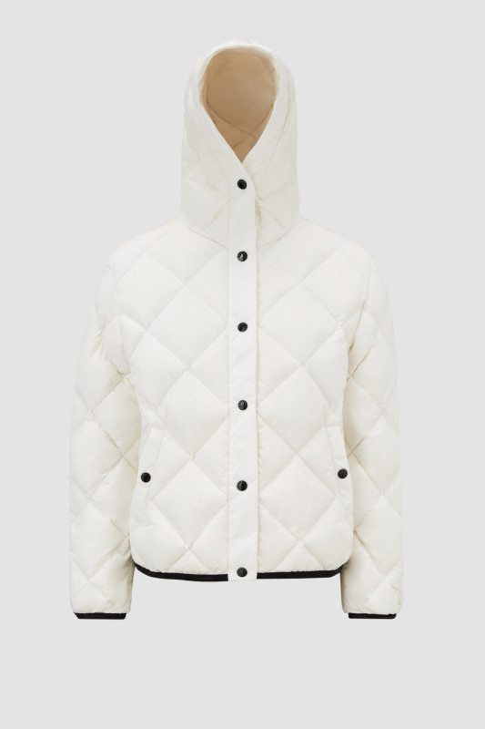 WHITE ARVOUIN SHORT DOWN JACKET