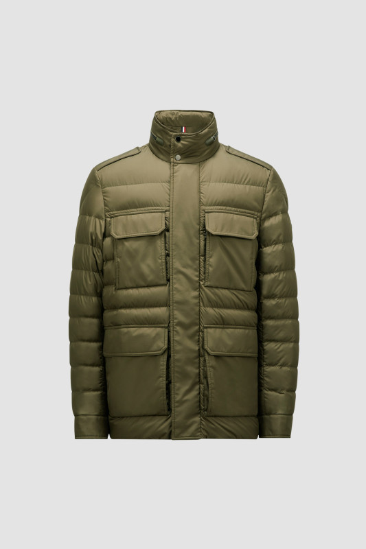 OLIVE GREEN FUCIADE SHORT DOWN JACKET