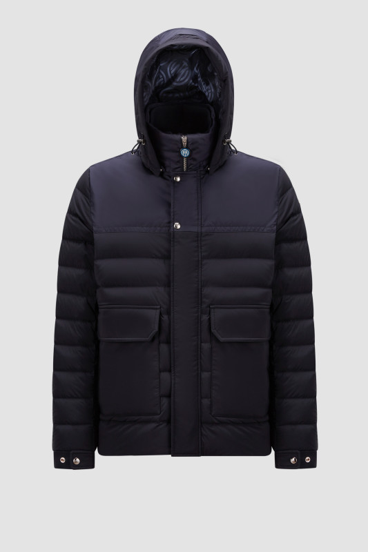 INTER X MONCLER SHORT DOWN JACKET