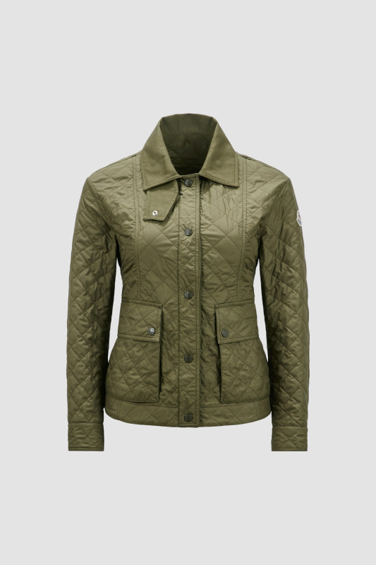 OLIVE GREEN GALENE PADDED JACKET