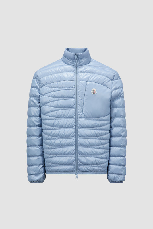 LIGHT BLUE LEVECHE SHORT DOWN JACKET