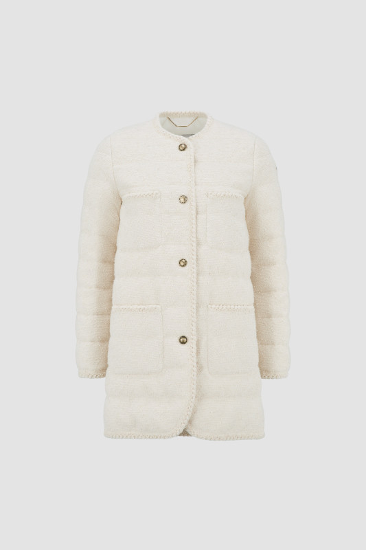 WHITE IVORY EPAFO LONG DOWN JACKET