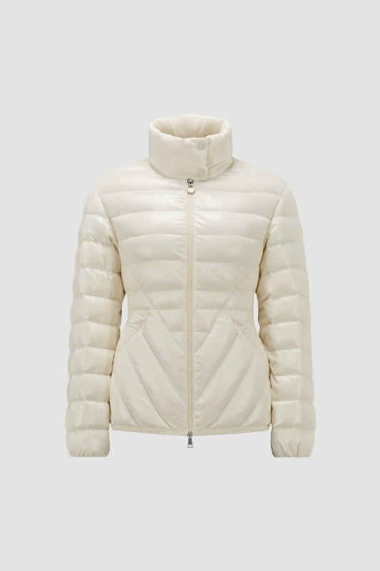 WHITE ABANTE SHORT DOWN JACKET